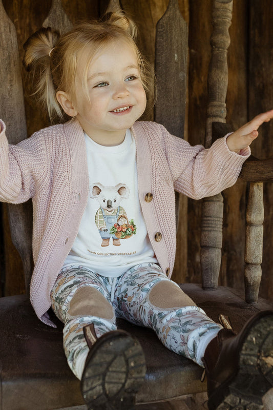 Chunky Knit Cardigan Lotus